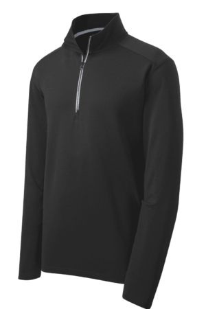 Sport-Tek Sport-Wick Textured 1/4-Zip Pullover.  ST860