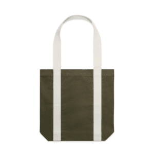 CARRIE 2-TONE TOTE ARMY/CREAM ONE SIZE - AS-1008
