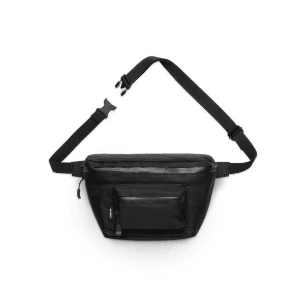 RECYCLED POCKET WAIST BAG BLACK ONE SIZE - AS-1019