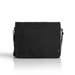 RECYCLED MESSENGER BAG BLACK ONE SIZE - AS-1027
