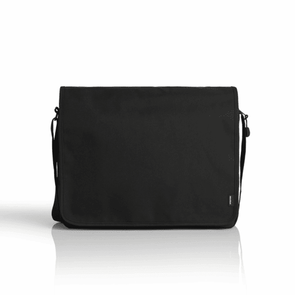 RECYCLED MESSENGER BAG BLACK ONE SIZE - AS-1027