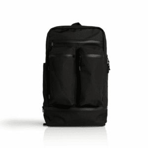 RECYCLED TRAVEL BACKPACK BLACK ONE SIZE - AS-1030