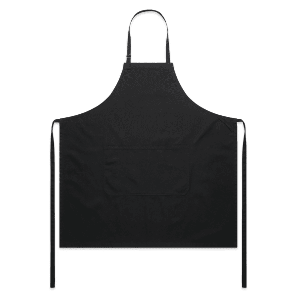 CANVAS APRON BLACK ONE SIZE - AS-1080