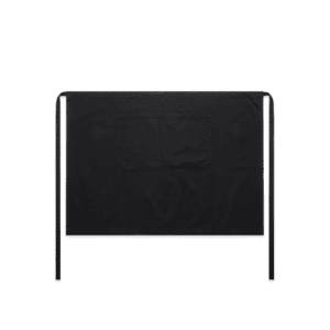 CANVAS HALF APRON BLACK ONE SIZE - AS-1081