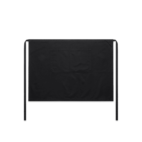 CANVAS HALF APRON BLACK ONE SIZE - AS-1081