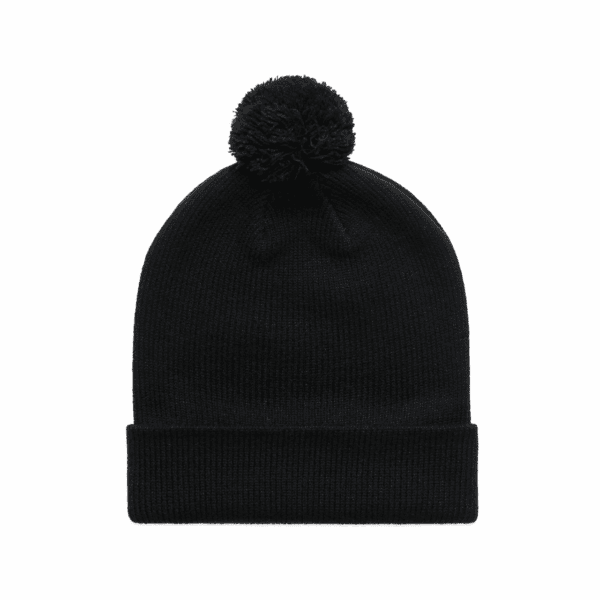 POM POM BEANIE BLACK ONE SIZE - AS-1124