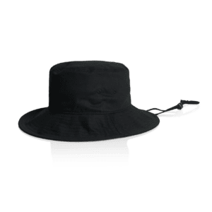 WIDE BRIM BUCKET HAT BLACK ONE SIZE - AS-1172
