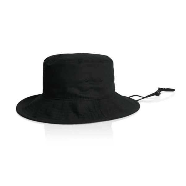 WIDE BRIM BUCKET HAT BLACK ONE SIZE - AS-1172