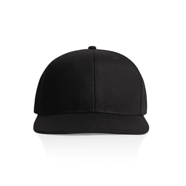STOCK CANVAS CAP BLACK ONE SIZE - AS-1173