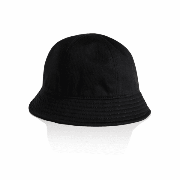 WOS BRIM BUCKET HAT BLACK ONE SIZE - AS-1179