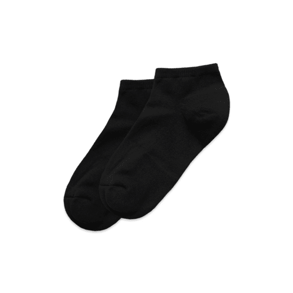 ANKLE SOCKS  BLACK 4-8 - AS-1204