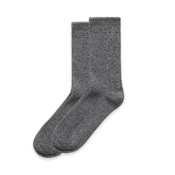 MARLE SOCKS (2PK) BLACK HEATHER 4-8 - AS-1205