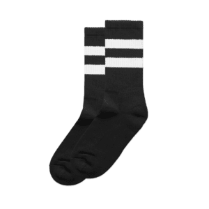 RELAX STRIPE SOCKS (2 PK) BL/WH 4-8 - AS-1210
