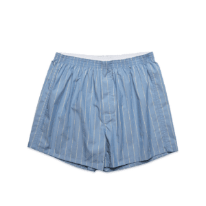 BOXER FINE STRIPE SHORTS MID BLUE/NATURAL SMALL - AS-1216
