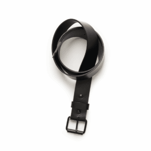 LEATHER BELT BLACK SMALL - AS-1404