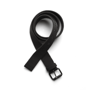 COTTON WEBBING BELT BLACK SMALL - AS-1406