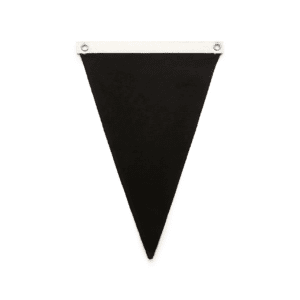 CANVAS PENNANT FLAG BLACK ONE SIZE - AS-1513