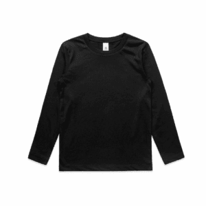 YOUTH LONG SLEEVE TEE BLACK SIZE 8 - AS-3008