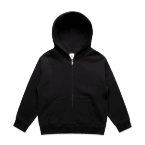 KIDS RELAX ZIP HOOD BLACK SIZE 2 - AS-3038