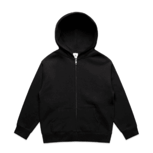 YOUTH RELAX ZIP HOOD BLACK SIZE 8 - AS-3039