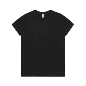MAPLE ORGANIC TEE BLACK XS - AS-4001G