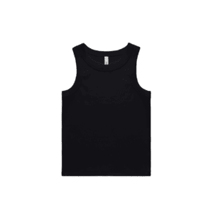 ORGANIC RIB TANK BLACK XS - AS-4063G