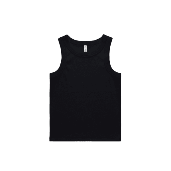 ORGANIC RIB TANK BLACK XS - AS-4063G