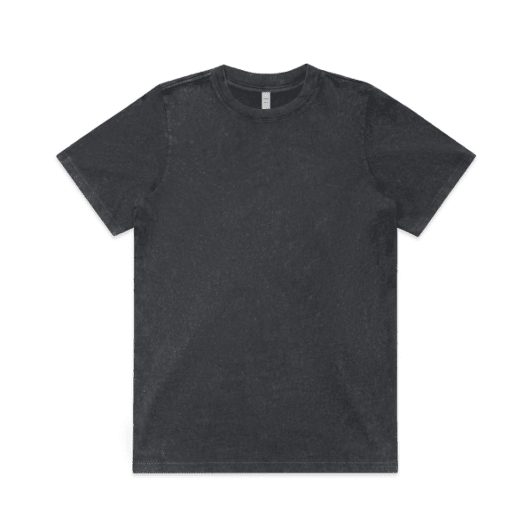 WOS STONE WASH HEAVY TEE BLACK STONE XS - AS-4085