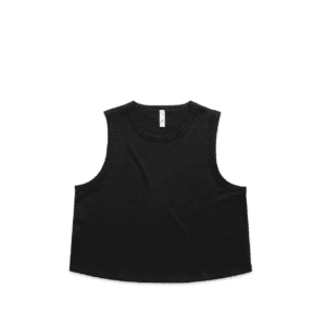 MARTINA CROP TANK BLACK XS - AS-4091