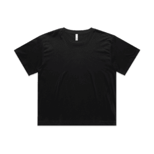 WOS MARTINA CROP TEE BLACK XS - AS-4093