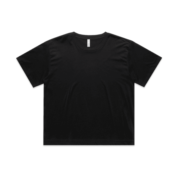 WOS MARTINA CROP TEE BLACK XS - AS-4093
