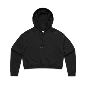 WOMENS CROP HOOD BLACK XS - AS-4122