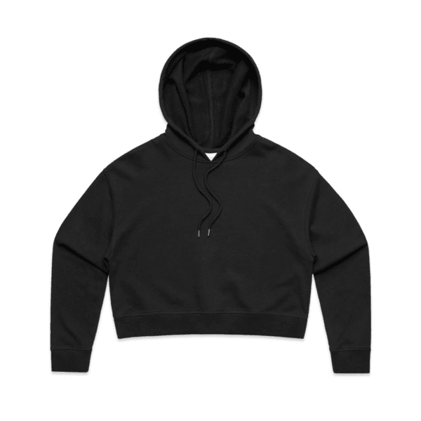 WOMENS CROP HOOD BLACK XS - AS-4122