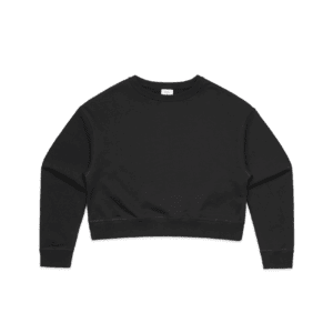 WOMENS CROP CREW BLACK XS - AS-4123