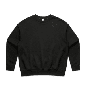 WOMENS HEAVY CREW BLACK XSM - AS-4145