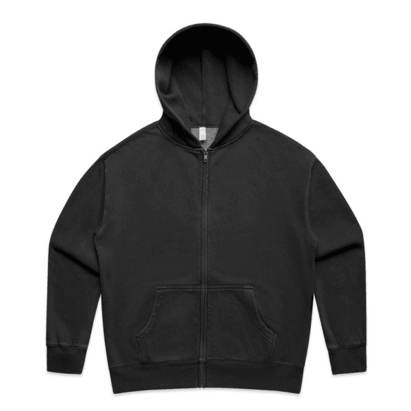 WOS RELAX FADED ZIP HOOD FADED BLACK XS - AS-4170