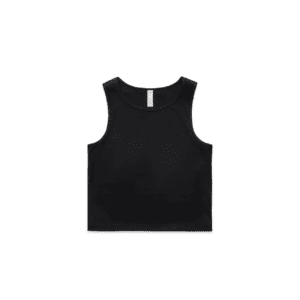 WOS ACTIVE CROP TANK BLACK XS - AS-4642