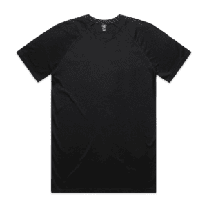 STAPLE RAGLAN TEE BLACK SMALL - AS-5001R
