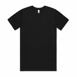 ORGANIC TEE BLACK SMALL - AS-5005