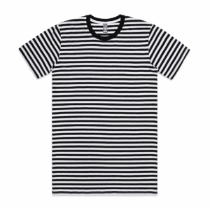 STAPLE STRIPE TEE BLACK/WHITE SMALL - AS-5028