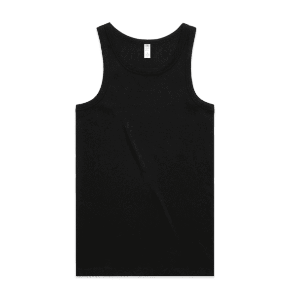 ORGANIC RIB SINGLET BLACK SMALL - AS-5063G