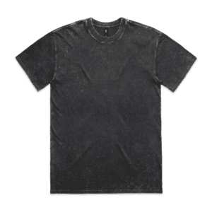 STONE WASH HEAVY TEE BLACK STONE SMALL - AS-5085