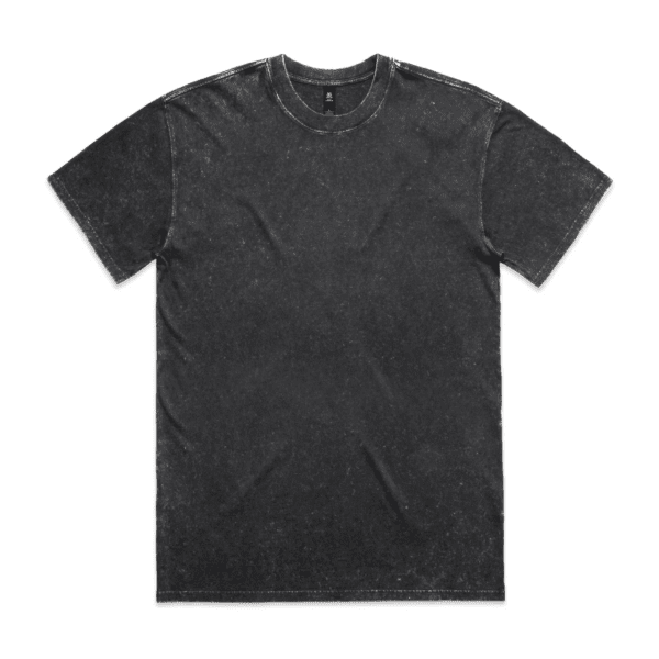 STONE WASH HEAVY TEE BLACK STONE SMALL - AS-5085