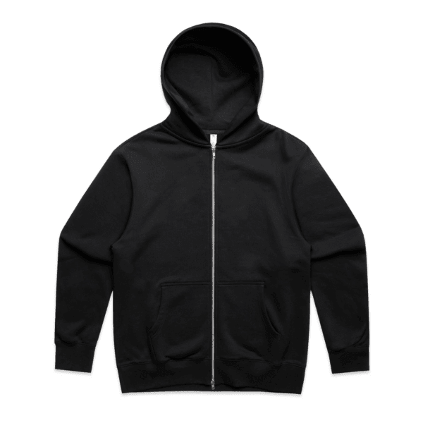 HEAVY ZIP HOOD BLACK XS - AS-5148
