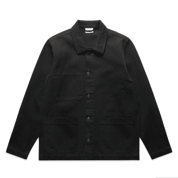 CANVAS CHORE JACKET BLACK XS - AS-5524