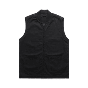CANVAS HEAVY VEST BLACK SMALL - AS-5528