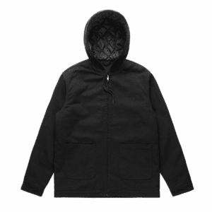 CANVAS HOODED JACKET BLACK SMALL - AS-5529