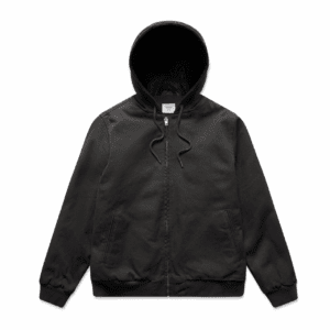 CANVAS BOMBER HOOD JACKET BLACK XS - AS-5532