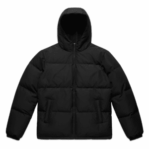 HOODED PUFFER JACKET BLACK SMALL - AS-5590