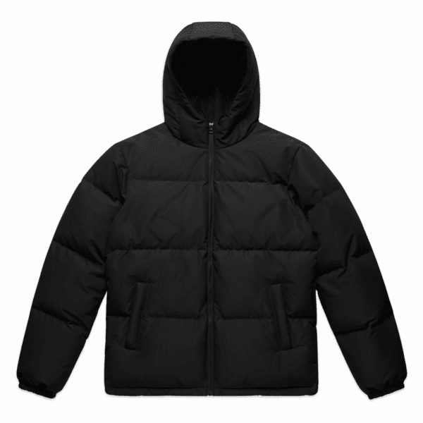 HOODED PUFFER JACKET BLACK SMALL - AS-5590